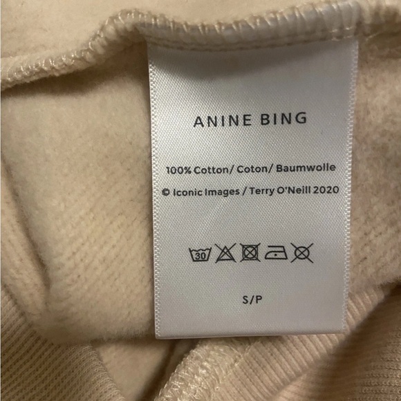 Anine Bing Cream Tiger Crewneck Sweatshirt - Picture 9 of 13